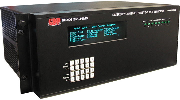 Model 2266C Multi-Channel PCM Bit Synchronizer Diversity Combining Best Source Selector
