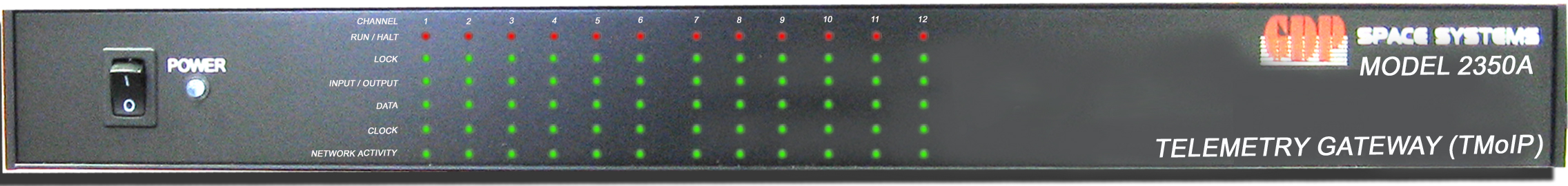 Model 2350-M6 / 2350-M12 Telemetry Gateway 6/12 Channel TM (PCM) over IP
